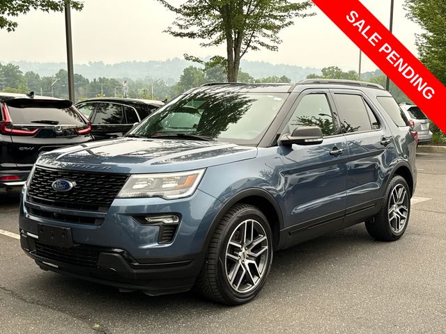Blue Metallic 2018 Ford Explorer SUV / Crossover All-Wheel Drive 6-Speed Automatic