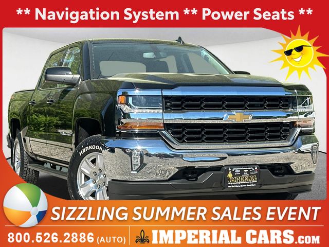 Black 2018 Chevrolet Silverado 1500 LT Crew Cab 4WD Pickup Truck Four-Wheel Drive 6-Speed Automatic Overdrive
