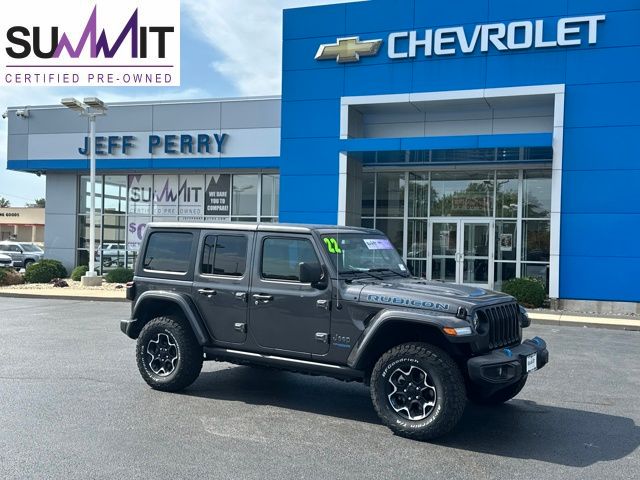 Gray (Granite Crystal Metallic Clearcoat) 2022 Jeep Wrangler 4xe Rubicon 4WD SUV / Crossover Four-Wheel Drive 8-Speed Automatic