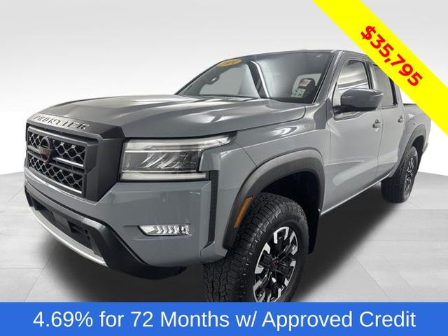 Boulder Gray 2024 Nissan Frontier Pickup Truck Four-Wheel Drive 9-Speed Automatic Overdrive