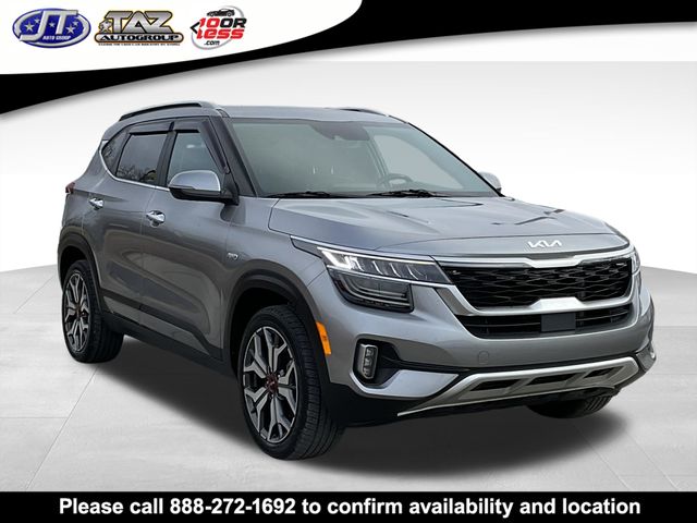 Steel Gray 2022 Kia Seltos SX Turbo AWD SUV / Crossover All-Wheel Drive 7-Speed Automatic