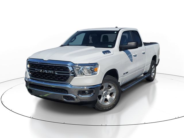 Bright White Clearcoat 2022 RAM 1500 Big Horn Quad Cab 4WD Pickup Truck Four-Wheel Drive 8-Speed Automatic