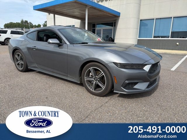 Carbonized Gray Metallic 2025 Ford Mustang EcoBoost Fastback RWD Coupe Rear-Wheel Drive Automatic
