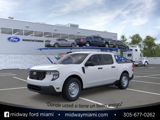 White 2026 Ford Maverick XL SuperCrew FWD Pickup Truck Front-Wheel Drive Continuously Variable Transmission
