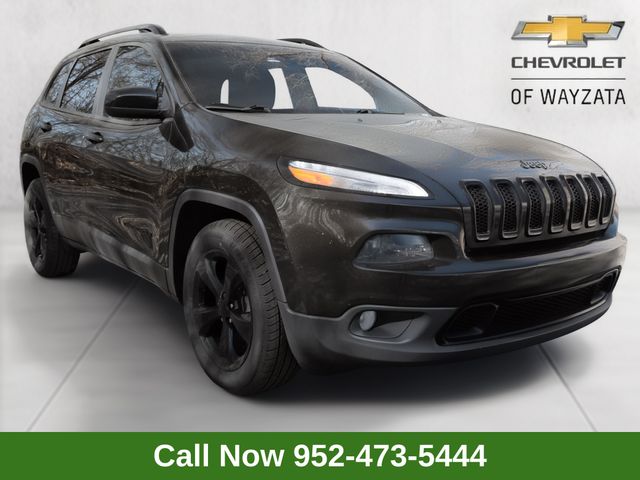 Brilliant Black Crystal Pearlcoat 2016 Jeep Cherokee Latitude 4WD SUV / Crossover Four-Wheel Drive 9-Speed Automatic