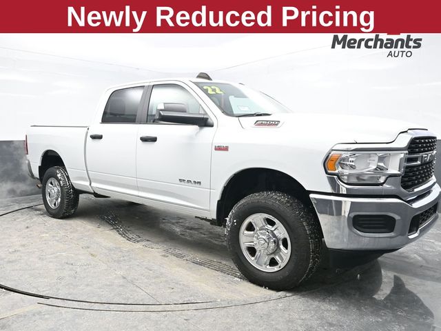 Bright White Clearcoat 2022 RAM 2500 Lone Star Crew Cab 4WD Pickup Truck Four-Wheel Drive 8-Speed Automatic
