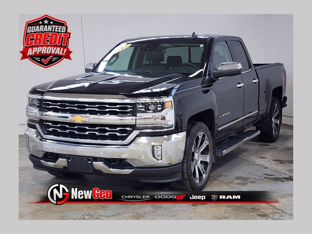 Black 2017 Chevrolet Silverado 1500 Pickup Truck Four-Wheel Drive 6-Speed Automatic Overdrive