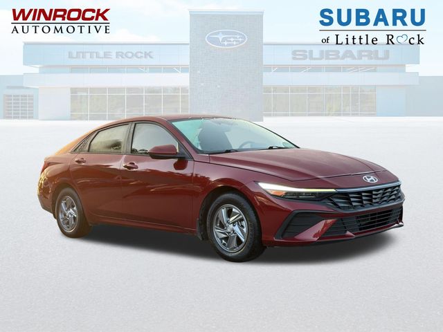 Red 2025 Hyundai Elantra Sedan Front-Wheel Drive Continuously Variable Transmission
