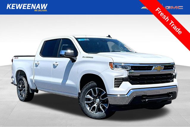 Summit White 2024 Chevrolet Silverado 1500 Pickup Truck Four-Wheel Drive 8-Speed Automatic