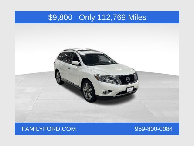 Pearl White 2016 Nissan Pathfinder Platinum 4WD SUV / Crossover Four-Wheel Drive Continuously Variable Transmission