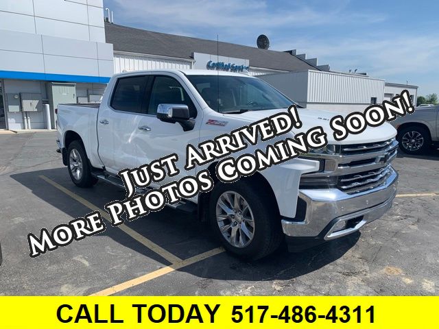 Summit White 2021 Chevrolet Silverado 1500 LTZ Crew Cab 4WD Pickup Truck Four-Wheel Drive Automatic