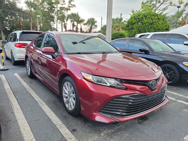 Red (Ruby Flare Pearl) 2019 Toyota Camry Sedan Front-Wheel Drive 8-Speed Automatic