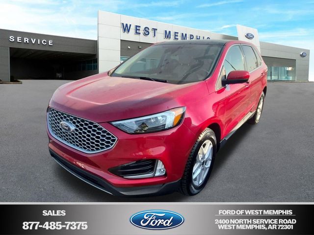 Rapid Red Metallic Tinted Clearcoat 2024 Ford Edge SUV / Crossover All-Wheel Drive 8-Speed Automatic