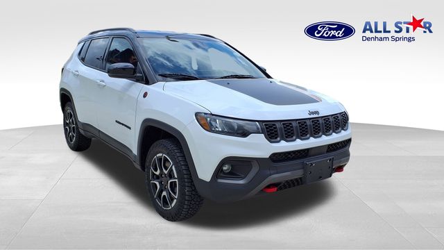 Bright White Clearcoat 2025 Jeep Compass Trailhawk 4WD SUV / Crossover Four-Wheel Drive 8-Speed Automatic