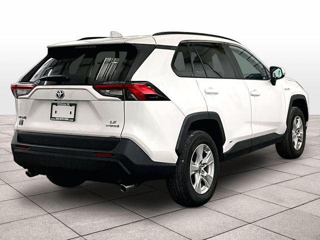 2021 Toyota RAV4 Hybrid LE White at Phil Fitts Ford