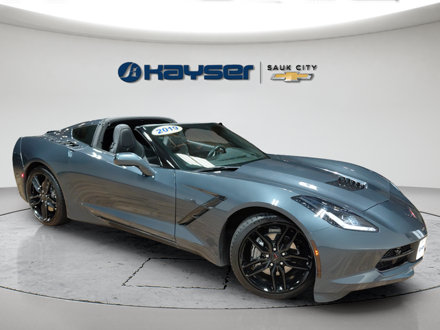 Shadow Gray Metallic 2019 Chevrolet Corvette Coupe Rear-Wheel Drive 8-Speed Automatic