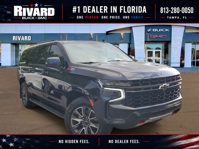 Midnight Blue Metallic 2023 Chevrolet Suburban SUV / Crossover Four-Wheel Drive 