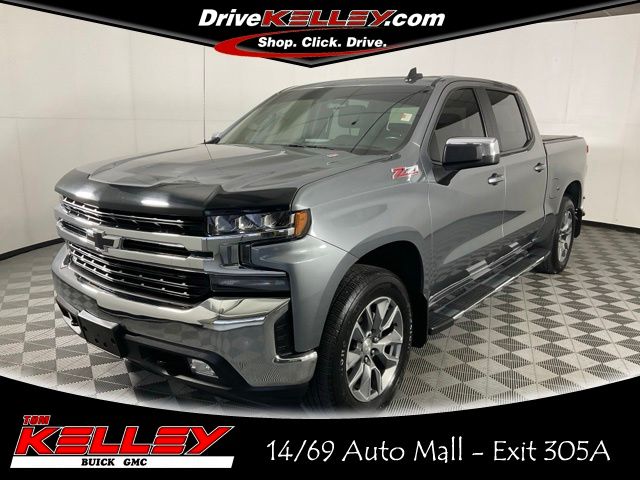 Gray (Satin Steel Metallic) 2021 Chevrolet Silverado 1500 Pickup Truck Four-Wheel Drive 8-Speed Automatic