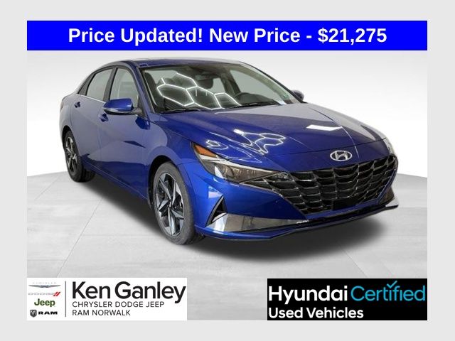 Intense Blue 2023 Hyundai Elantra Sedan Front-Wheel Drive Continuously Variable Transmission
