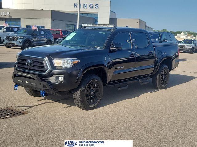 Midnight Black Metallic 2022 Toyota Tacoma Pickup Truck Four-Wheel Drive 6-Speed Automatic