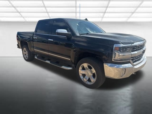Black 2018 Chevrolet Silverado 1500 LTZ Crew Cab 4WD Pickup Truck Four-Wheel Drive 6-Speed Automatic Overdrive