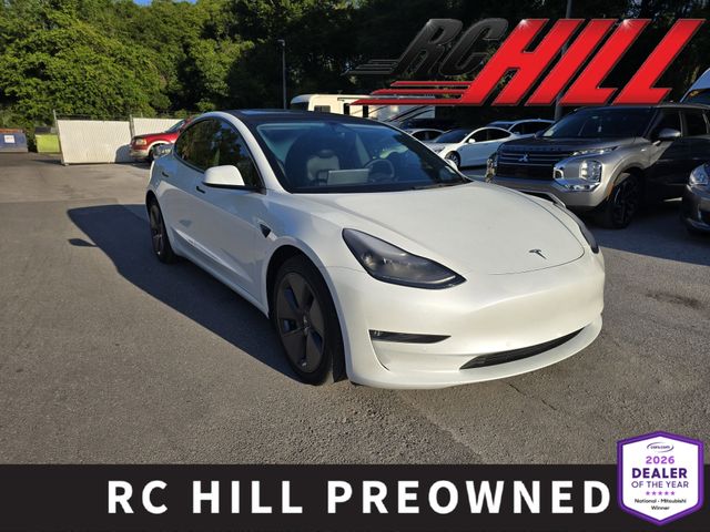 White 2022 Tesla Model 3 Long Range AWD Sedan All-Wheel Drive 1-Speed Automatic