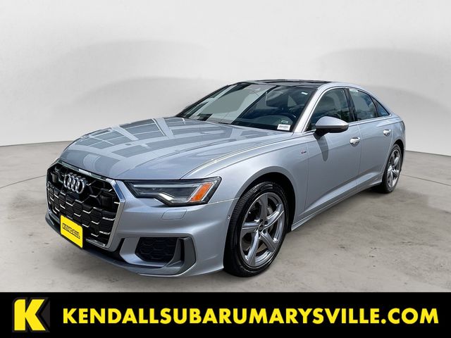 Florett Silver Metallic 2024 Audi A6 Sedan All-Wheel Drive 7-Speed Automatic