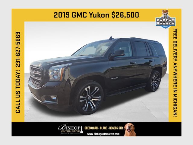 Onyx Black 2019 GMC Yukon SUV / Crossover Four-Wheel Drive 6-Speed Automatic Overdrive