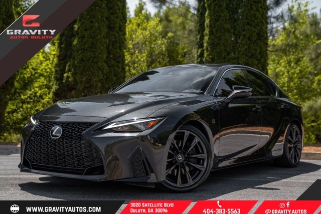 Black (Caviar) 2024 Lexus IS 300 F Sport Design RWD Sedan Rear-Wheel Drive 8-Speed Automatic