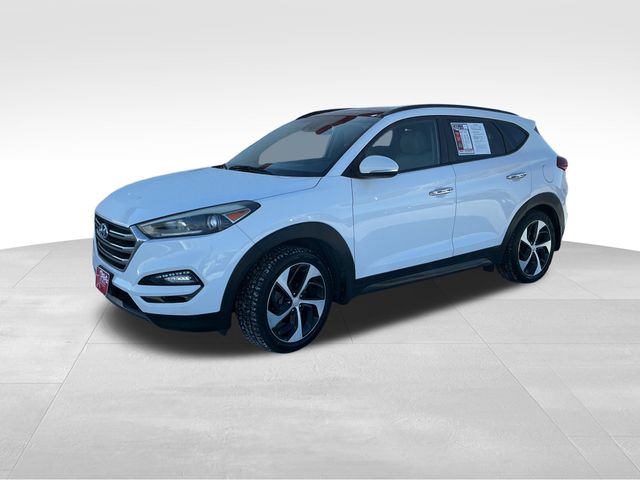 Winter White 2016 Hyundai Tucson 1.6T Limited FWD SUV / Crossover Front-Wheel Drive 7-Speed Automatic