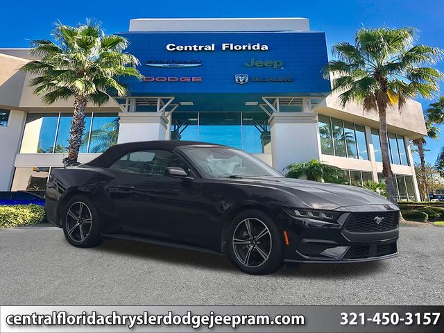 Shadow Black 2024 Ford Mustang Convertible Rear-Wheel Drive Automatic