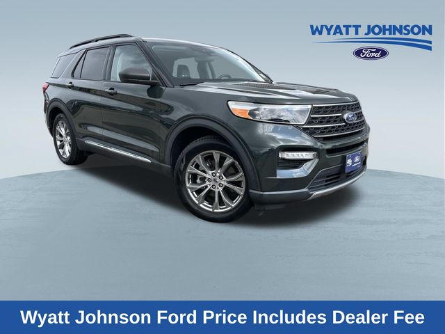 Green Metallic 2022 Ford Explorer SUV / Crossover Rear-Wheel Drive Automatic