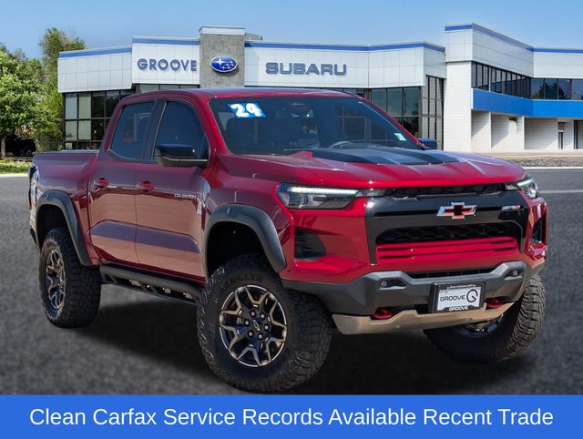 Radiant Red Tintcoat 2024 Chevrolet Colorado ZR2 Crew Cab 4WD Pickup Truck Four-Wheel Drive 8-Speed Automatic