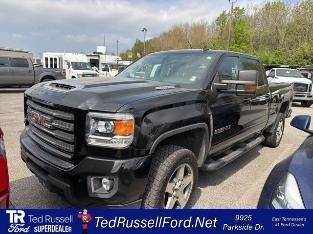 Onyx Black 2019 GMC Sierra 2500HD SLT Crew Cab 4WD Pickup Truck Four-Wheel Drive 6-Speed Automatic