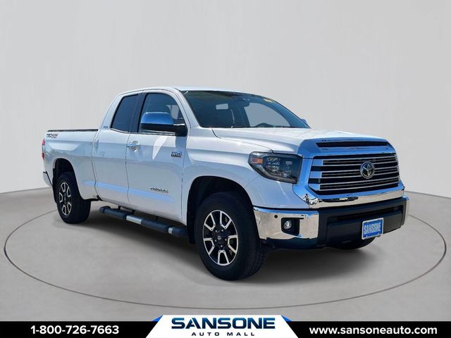 Super White 2020 Toyota Tundra Limited Double Cab 4WD Pickup Truck Four-Wheel Drive 6-Speed Automatic