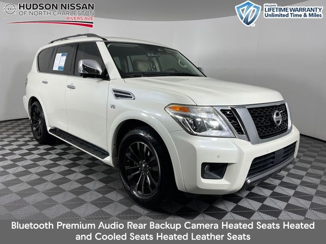 Pearl White Tricoat 2020 Nissan Armada SUV / Crossover Four-Wheel Drive 7-Speed Automatic