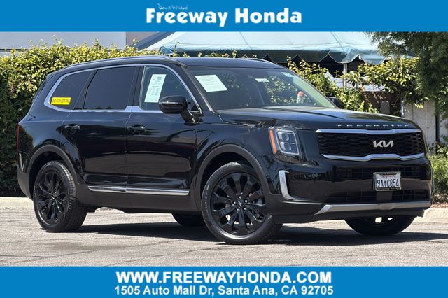 Ebony Black 2022 Kia Telluride EX FWD SUV / Crossover Front-Wheel Drive 8-Speed Automatic