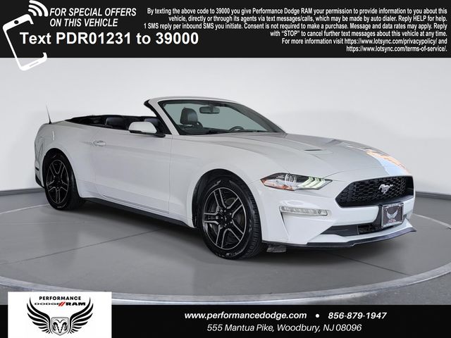 Oxford White 2019 Ford Mustang Convertible Rear-Wheel Drive Automatic