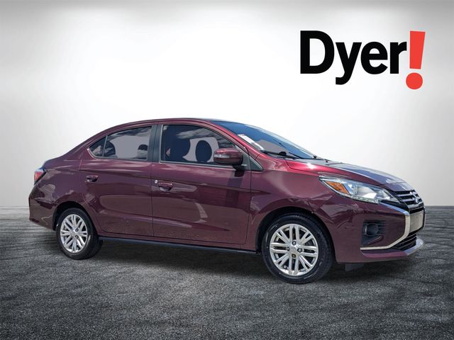Wine Red Metallic 2022 Mitsubishi Mirage G4 SE FWD Sedan Front-Wheel Drive Continuously Variable Transmission