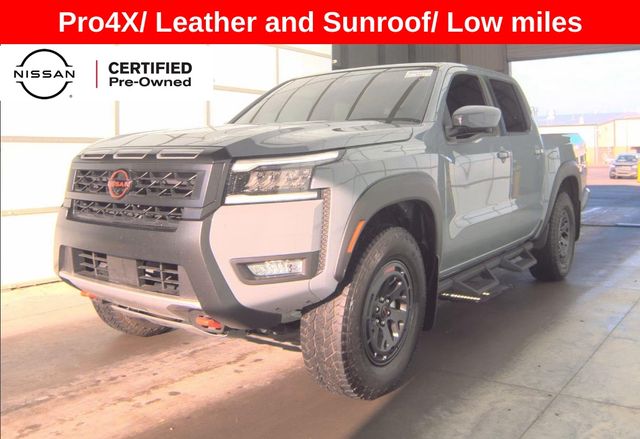 Boulder Gray Pearl 2026 Nissan Frontier PRO-4X Crew Cab 4WD Pickup Truck Four-Wheel Drive 9-Speed Automatic Overdrive