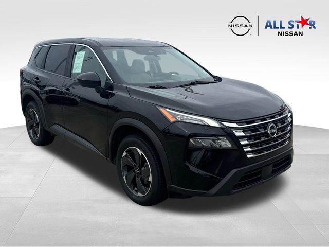 Super Black 2025 Nissan Rogue SV AWD SUV / Crossover All-Wheel Drive Continuously Variable Transmission