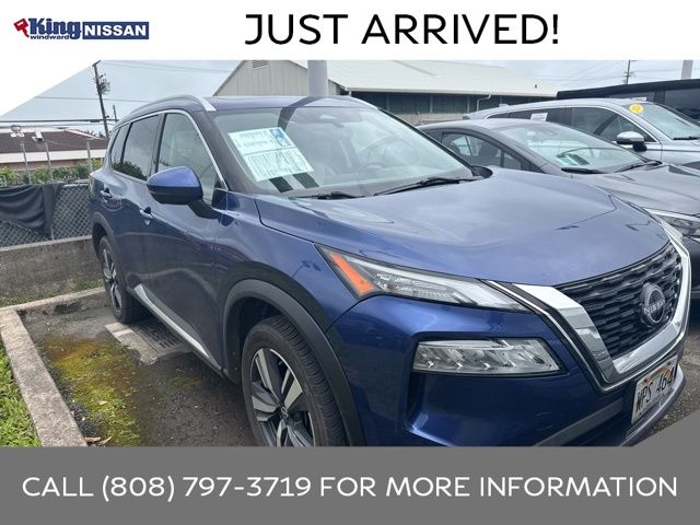 Caspian Blue Metallic 2022 Nissan Rogue SL FWD SUV / Crossover Front-Wheel Drive Continuously Variable Transmission