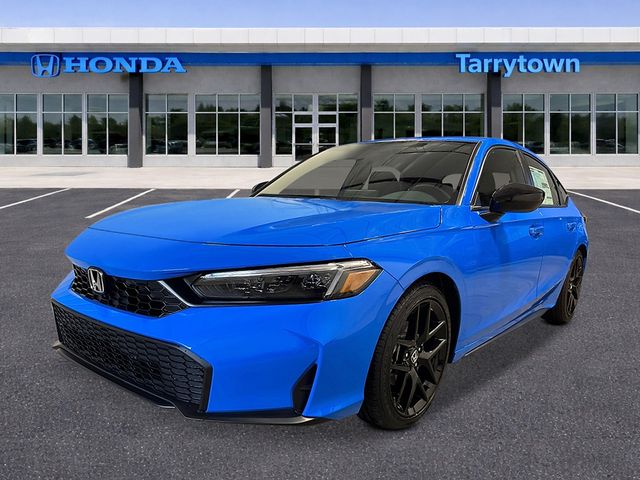 Boost Blue Pearl 2026 Honda Civic Hatchback Sport FWD Hatchback Front-Wheel Drive Continuously Variable Transmission