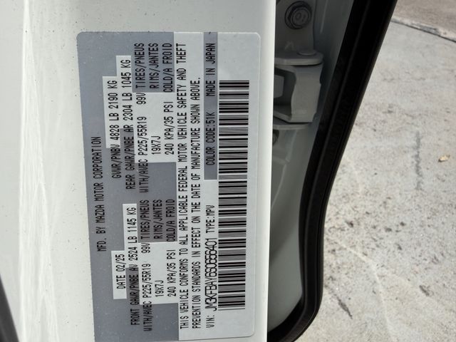 2025 Mazda CX-5 2.5 Carbon Turbo White at Joe Myers Mazda Kia