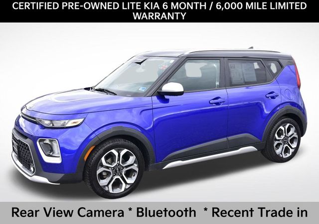 Neptune Blue/Black Roof 2021 Kia Soul X-Line FWD SUV / Crossover Front-Wheel Drive Continuously Variable Transmission