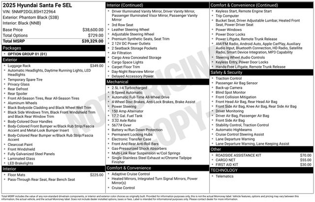 New 2025 Hyundai Santa Fe For Sale in Indianapolis, IN