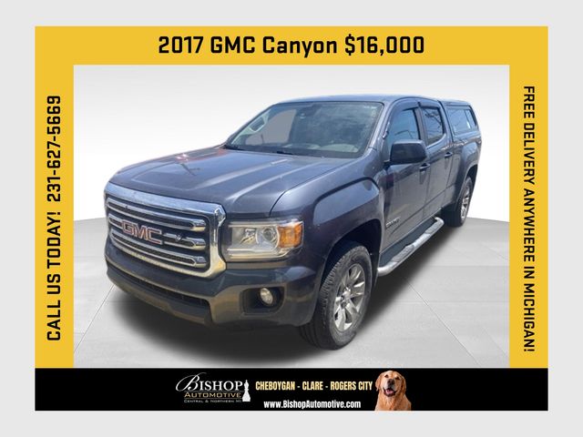 Cyber Gray Metallic 2017 GMC Canyon Pickup Truck Four-Wheel Drive 6-Speed Automatic