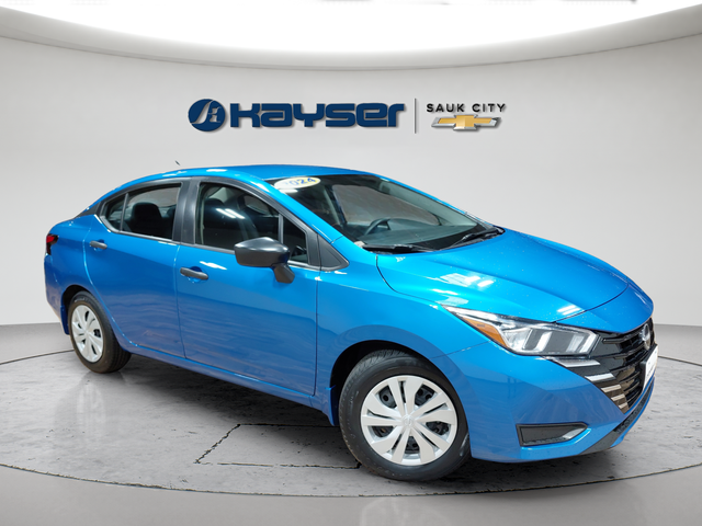 Electric Blue Metallic 2024 Nissan Versa Sedan Front-Wheel Drive Continuously Variable Transmission