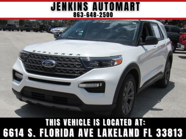 White Metallic 2023 Ford Explorer SUV / Crossover Rear-Wheel Drive Automatic