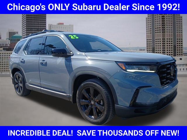 Sonic Gray Pearl 2025 Honda Pilot Black Edition AWD SUV / Crossover All-Wheel Drive Automatic